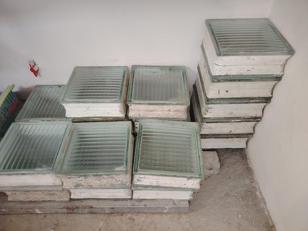 Glass Blocks for Construction or Decoration (Category: Construction & Building Materials) located in Binan City. Submitted by myorangeshop (Listing ID 1446549878, Image 2). Description: Used Glass Blocks for Sale in good condition. - Stack of glass blocks available. - Ideal for building walls, partitions, or decorative features. - Allows natural light to pass through while maintaining privacy. - Some blocks may have minor scuffs from storage. - S