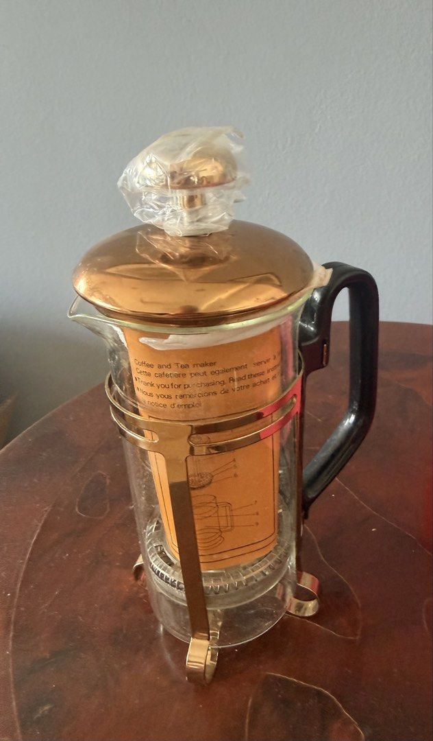 Glass Coffee and Tea Maker with Copper Lid495429875443978240