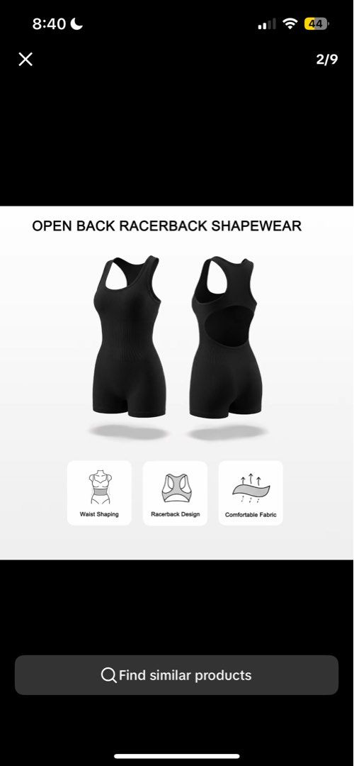 Hottie Diary Seamless One Piece Body Suit (Category: Sleeveless) located in Quezon City. Submitted by juremimi (Listing ID 1446661097, Image 3). Description: - Sleek black racerback bodysuit - Made with stretchy material for a comfortable, flexible fit - Seamless - Only used once.