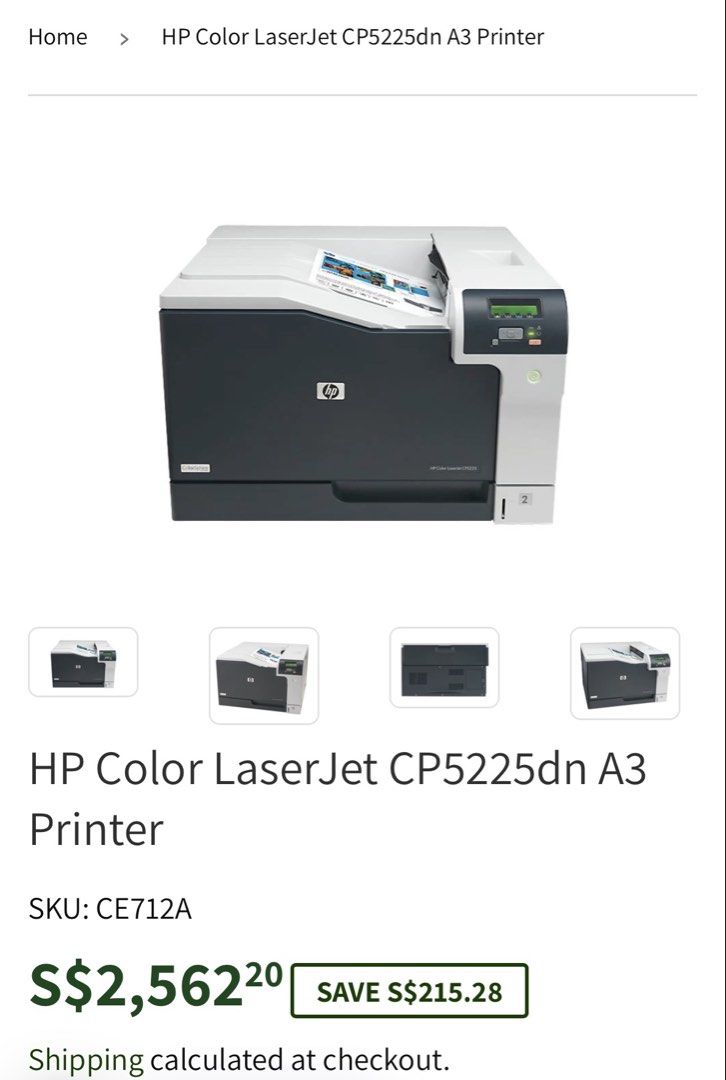 HP Color LaserJet CP5225dn A3 Printer495605985019832321