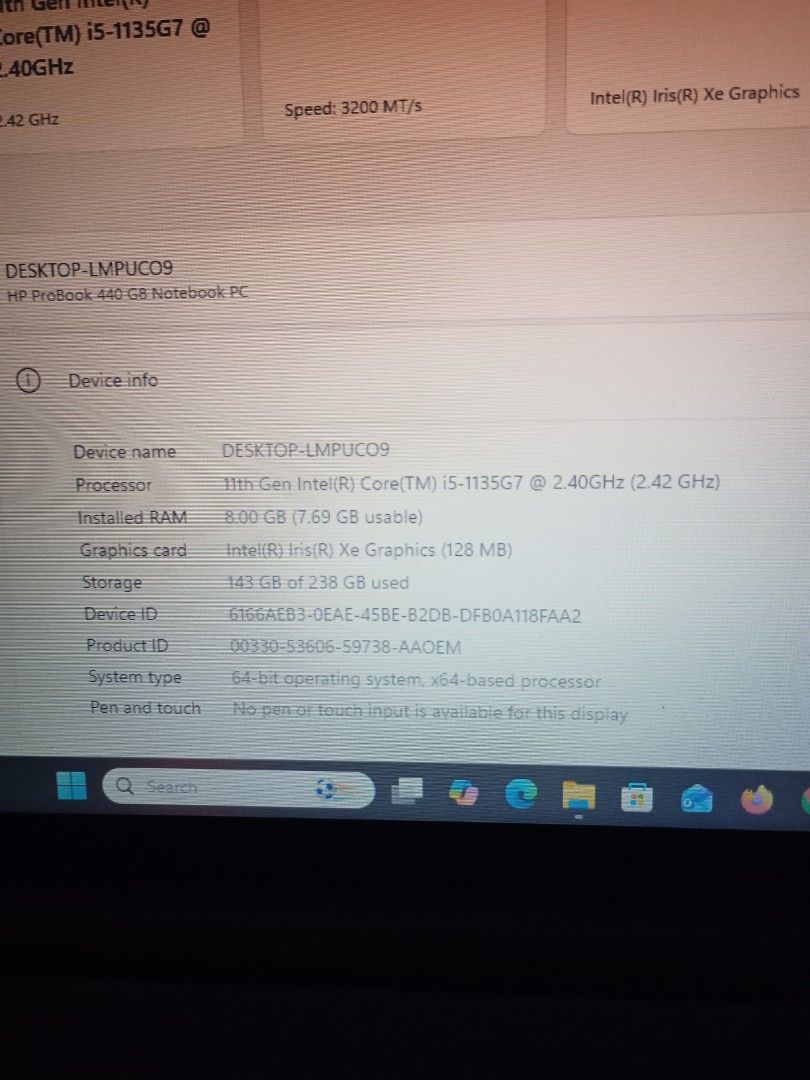 HP ProBook 440 G8 Notebook PC Intel Core i5496044653559818242