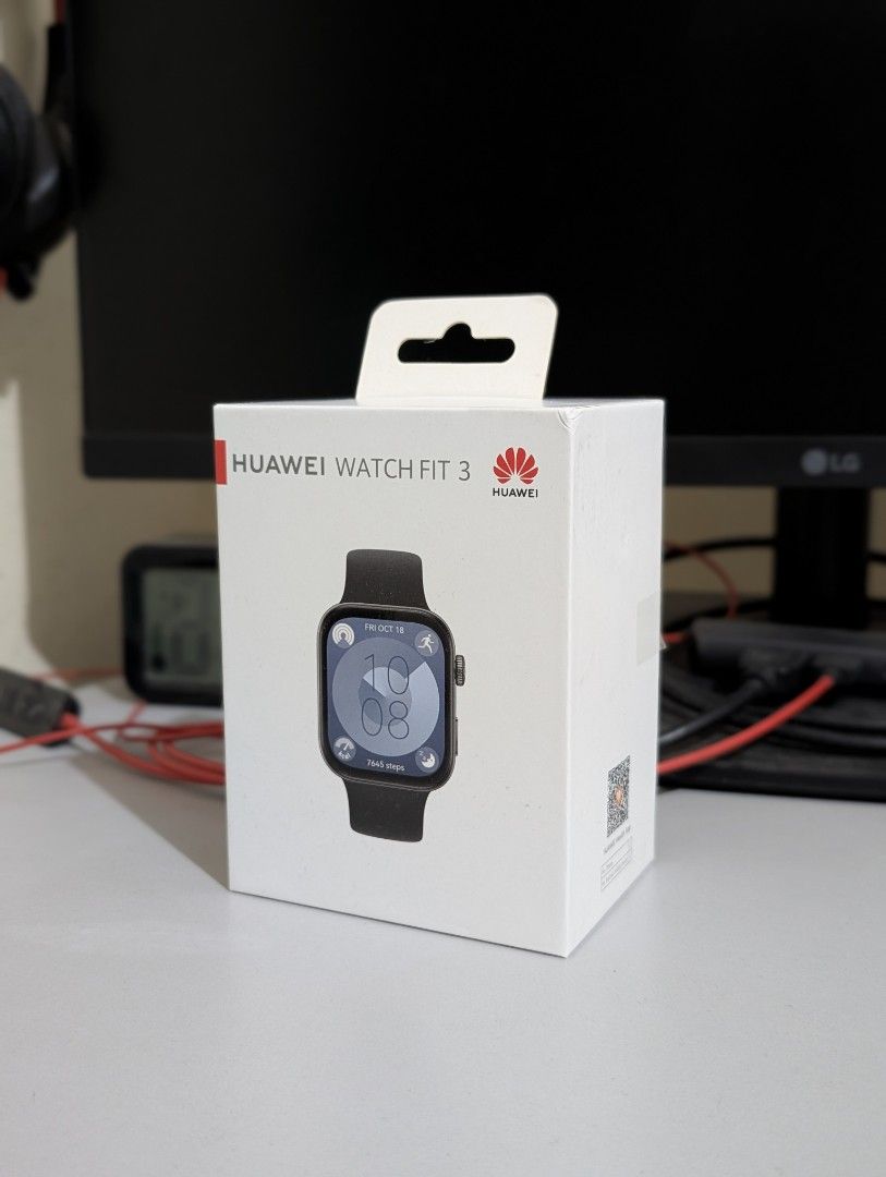 Huawei Watch Fit 3 Smartwatch (Category: Wearables & Smart Watches) located in Quezon City. Submitted by aivan_sison (Listing ID 1446630616, Image 1). Description: Huawei Watch Fit 3 Smartwatch * Lightly used * Includes original box and receipt * Issue/s: light bezel scratches (see last photo) * RFS: Bought a new fitness band * MOP: BDO, UnionBank, or GCash * MOD: Pickup at Brgy. San Bartolome, Quezon City c/o buyer.