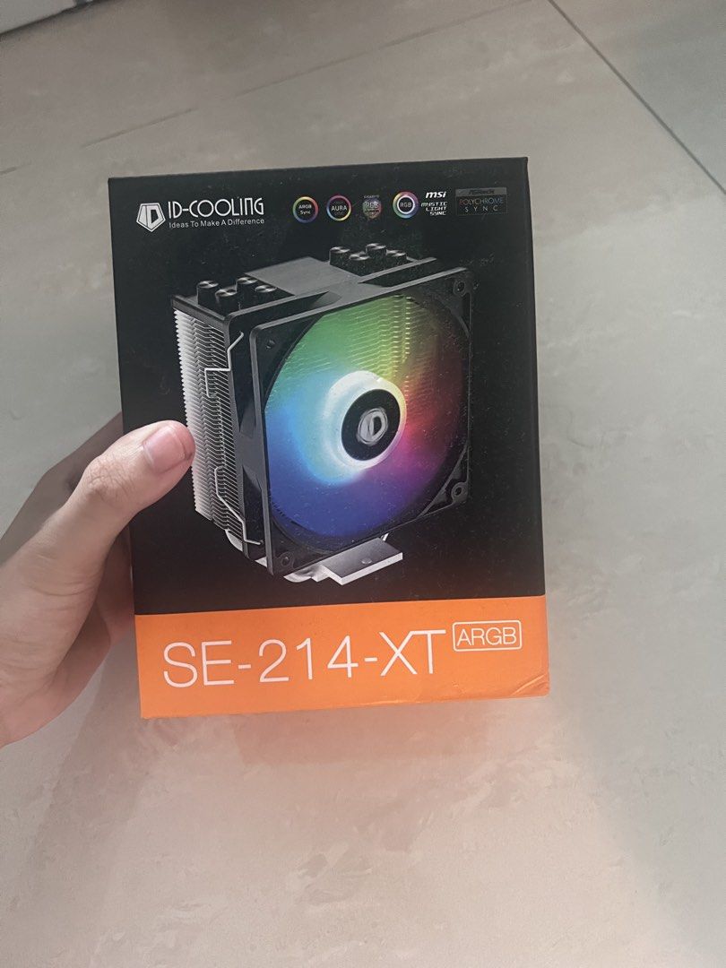 ID-cooling se-214xt argb cpu cooler with 120mm fan