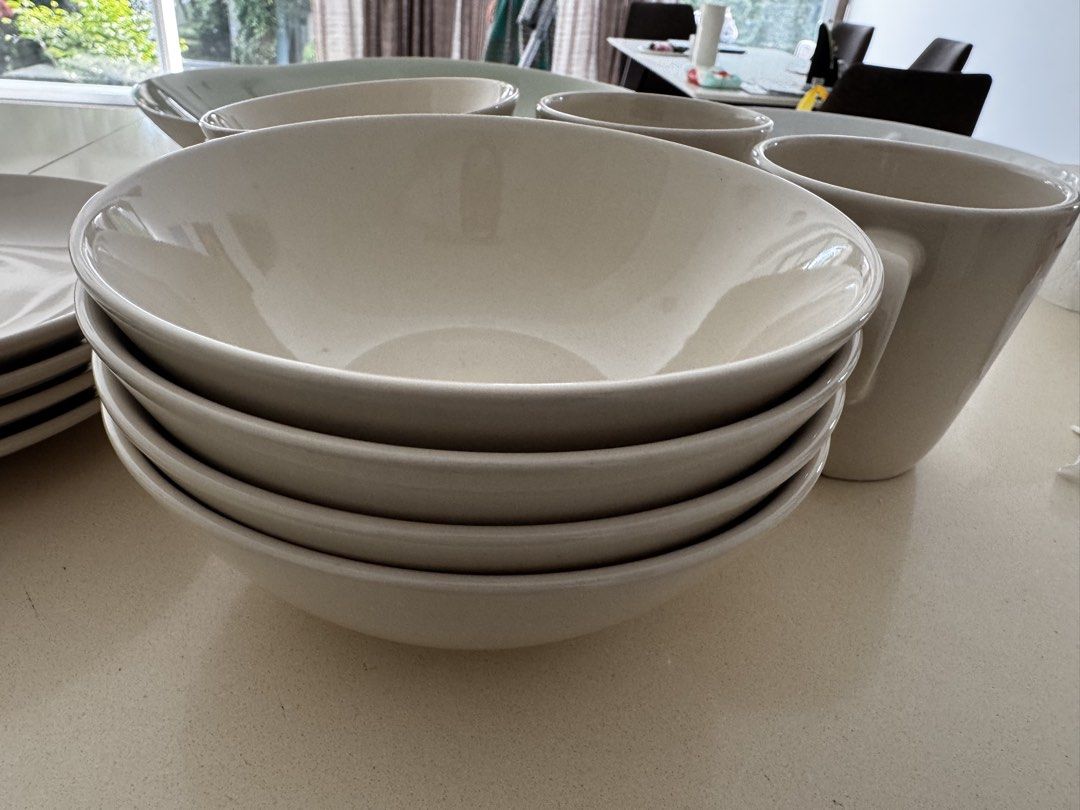IKEA Stoneware Dinnerware Set - White495663888320450561