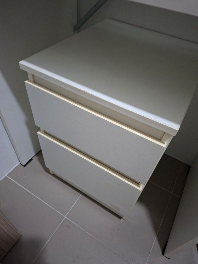 IKEA Table (Category: Shelves, Cabinets & Racks) located in Singapore. Submitted by knissa (Listing ID 1446652006, Image 3). Description: -Study desk dimensions: 65cm (width) x 40cm (depth) x 75cm (height) -Price of desk only: $15 option to take with drawers drawers only: $15 table only: $15 table and drawer: $25 .
