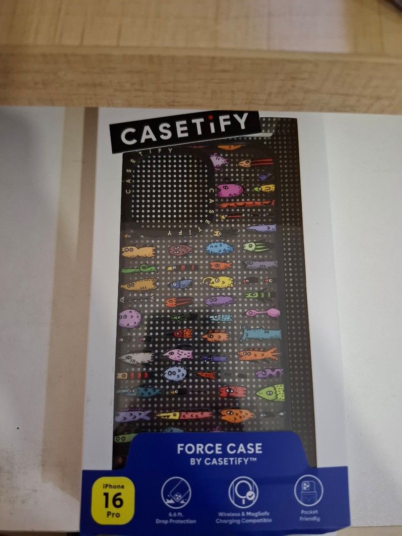 Original iPhone 16 Pro Casetify "Force Case" Fish Aquarium Design Phone Case (Category: Cases & Sleeves) located in Rizal. Submitted by mengmengthecat (Listing ID 1446690448, Image 1). Description: wrong size. di ginamit, nasa box pa..