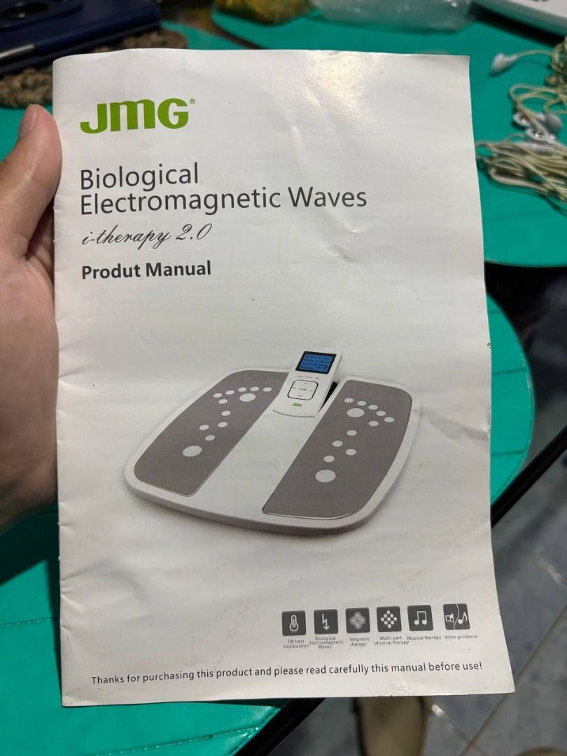 JMG Biological Electromagnetic Waves Massage Therapy (Category: Massage Devices) located in Rizal. Submitted by jjszenn (Listing ID 1446667772, Image 2). Description: JMG i-Therapy Biological Electromagnetic Waves LOCATION: Antipolo, Rizal MEETUP: Around Antipolo, Taytay, Cainta IF DELIVER: Through Lalamove and buyer shoulders the shipping fee. ------------------------------------------------------------------------------------------------ FUNCTI