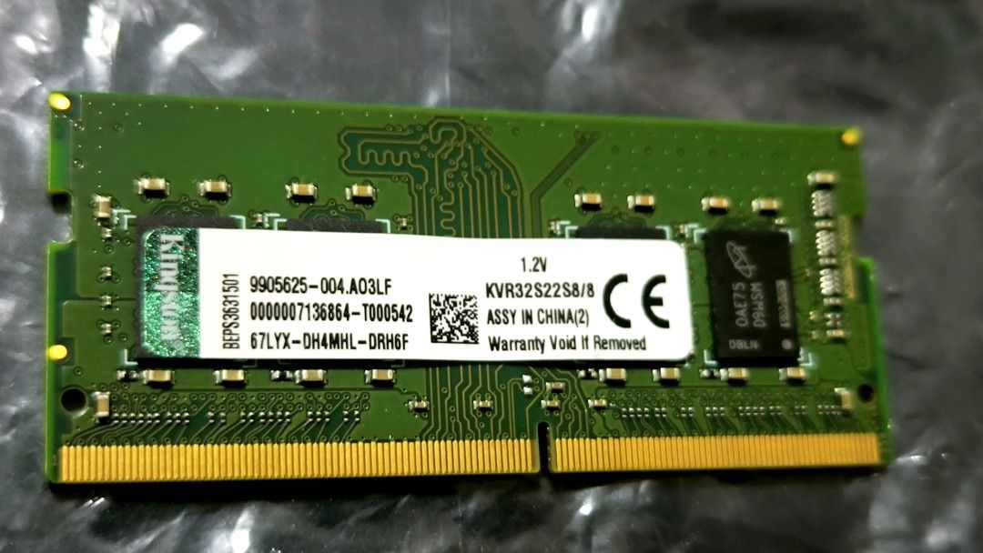 Kingston 8GB DDR4 3200MHz SODIMM RAM For Sale