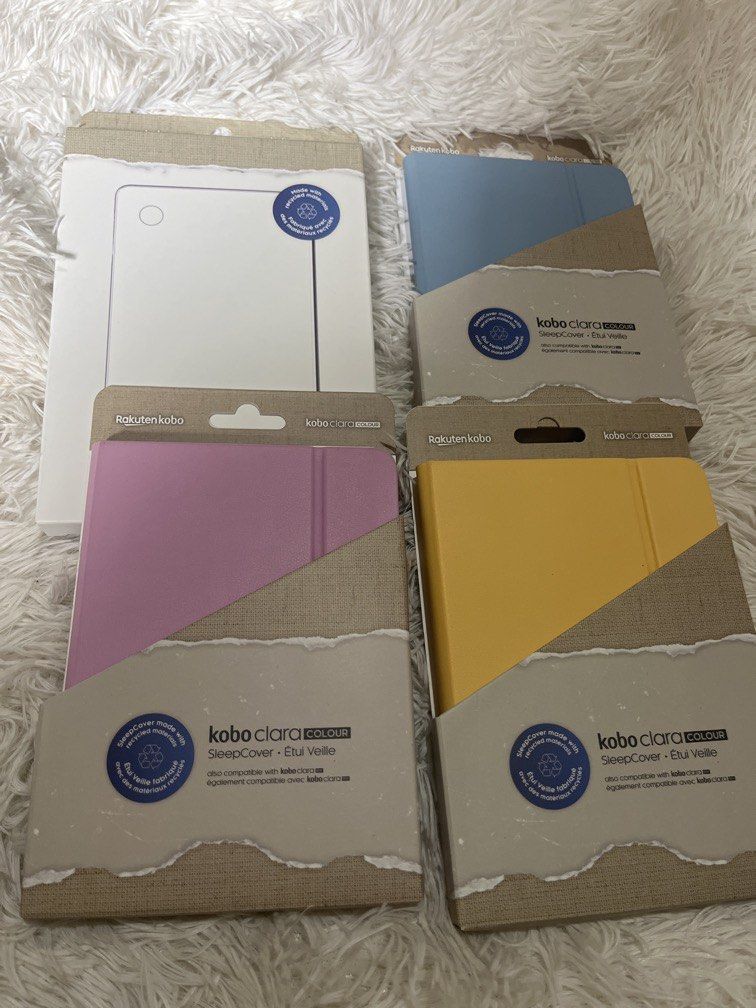 Kobo Clara Colour Cases (Category: Cases & Sleeves) located in Quezon City. Submitted by sammy.stash (Listing ID 1446558993, Image 1). Description: Clear Case - 1300 Origami - 1650.