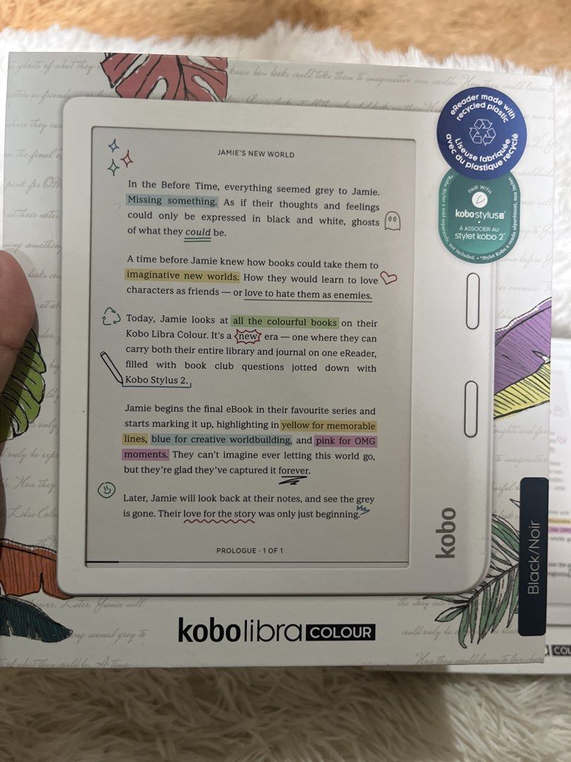 Kobo Libra Colour Black (Category: E-Readers) located in Quezon City. Submitted by sammy.stash (Listing ID 1446559935, Image 2). Description: .