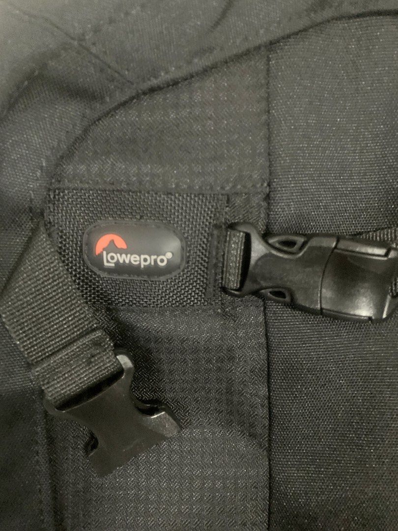Lowepro Black Backpack (Category: Backpacks) located in Cavite. Submitted by grey666666 (Listing ID 1446562034, Image 1). Description: - Durable black Lowepro backpack - Adjustable padded straps for comfort - Secure buckle closure on the front - Plenty of interior space for your gear Original price : ₱ 3,860.