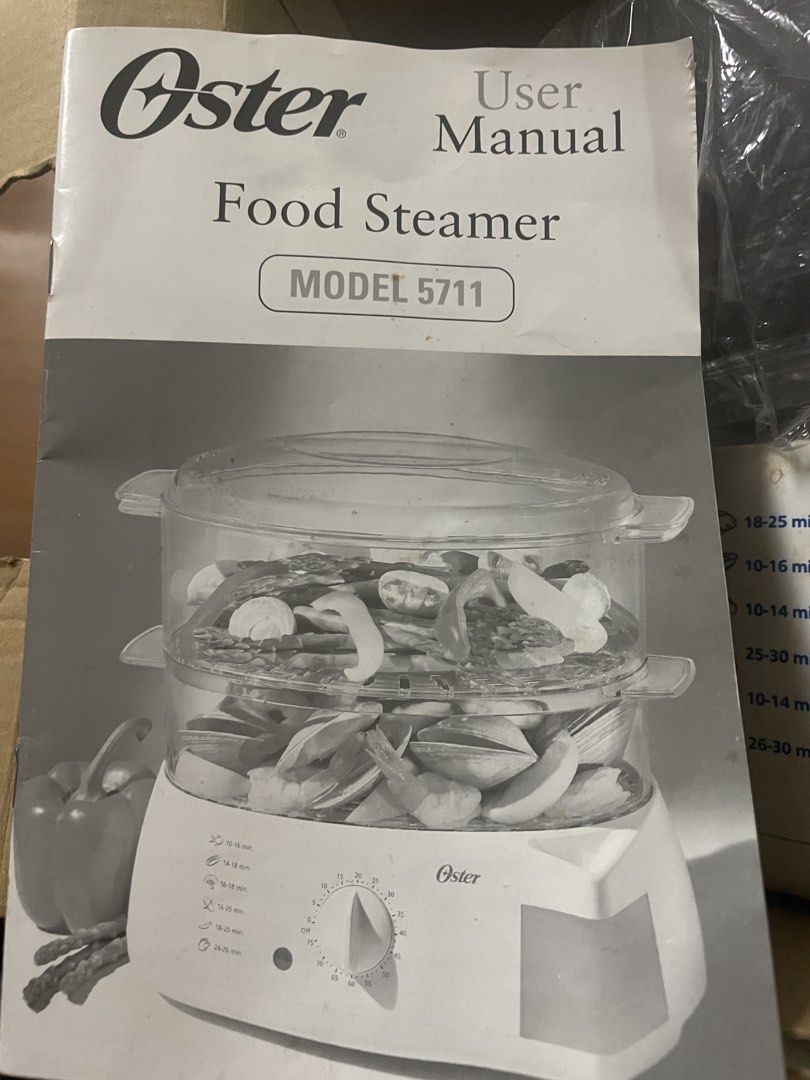 OSTER MULTICOOKER DOUBLE STEAMER 5711 (Category: Cookware & Accessories) located in Quezon City. Submitted by carsenmktg (Listing ID 1446678571, Image 3). Description: OSTER MULTICOOKER DOUBLE STEAMER 5711 Guaranteed authentic. Was a demo unit but in very good condition. Minor signs of handling and use but no functional defects. Original box and manual included. Retails originally for Php9,000. The Oster 5711 is a 900-watt, 6-quart electric food 