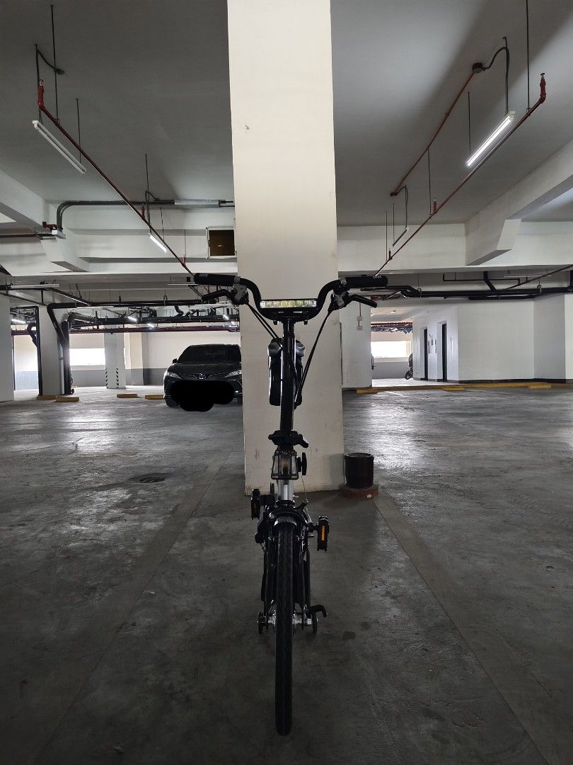 Pikes TriFolding Bicycle (Category: Bicycles) located in Caloocan City. Submitted by cedrictap16451 (Listing ID 1446559533, Image 2). Description: Pikes Trifold 16" 6 speed 3x2 Selling for 25k RFS: bibili ng Ebike Model: Pikes 4th gen 3x2 6 speed Handlebar: Straight bar or M bar With FCB and bell Brompton like shifters and brakes Folding Bike Frame: Chromoly Steel (Same material as Brompton) External Gear / 6 Speed = 3 Internal Sturmey Archer x 2