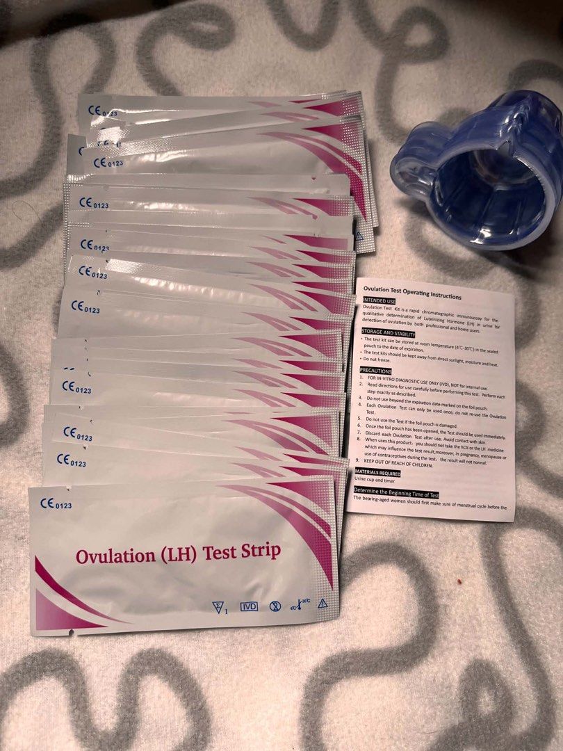 Pregnancy & Ovulation LH Test Strips Kit (Category: Medical Supplies & Tools) located in Iloilo. Submitted by wanderzee (Listing ID 1446640395, Image 3). Description: - Bundle includes both ovulation (LH) and pregnancy test strips. - Comes with clear instructions for both types of tests. - Perfect for tracking your menstrual cycle or for early pregnancy detection. - All test strips are individually wrapped for hygiene and convenience. - Great val