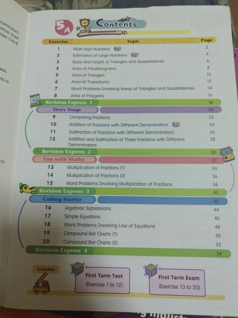 Primary Maths Workbook with QR Code E-Exercises （分類：教科書）位於 Hong Kong。 由 moonfr 提交（商品編號 1445933667，圖片 2）。簡介： Primary Maths workbook aligned with the latest curriculum. Covers typical questions to help reinforce fundamentals. Includes exercises with QR code access to e-exercises and instant online grading. Also features story trails and coding starter for programming concepts. Comes with revision exercises and a test paper. Great for students to en
