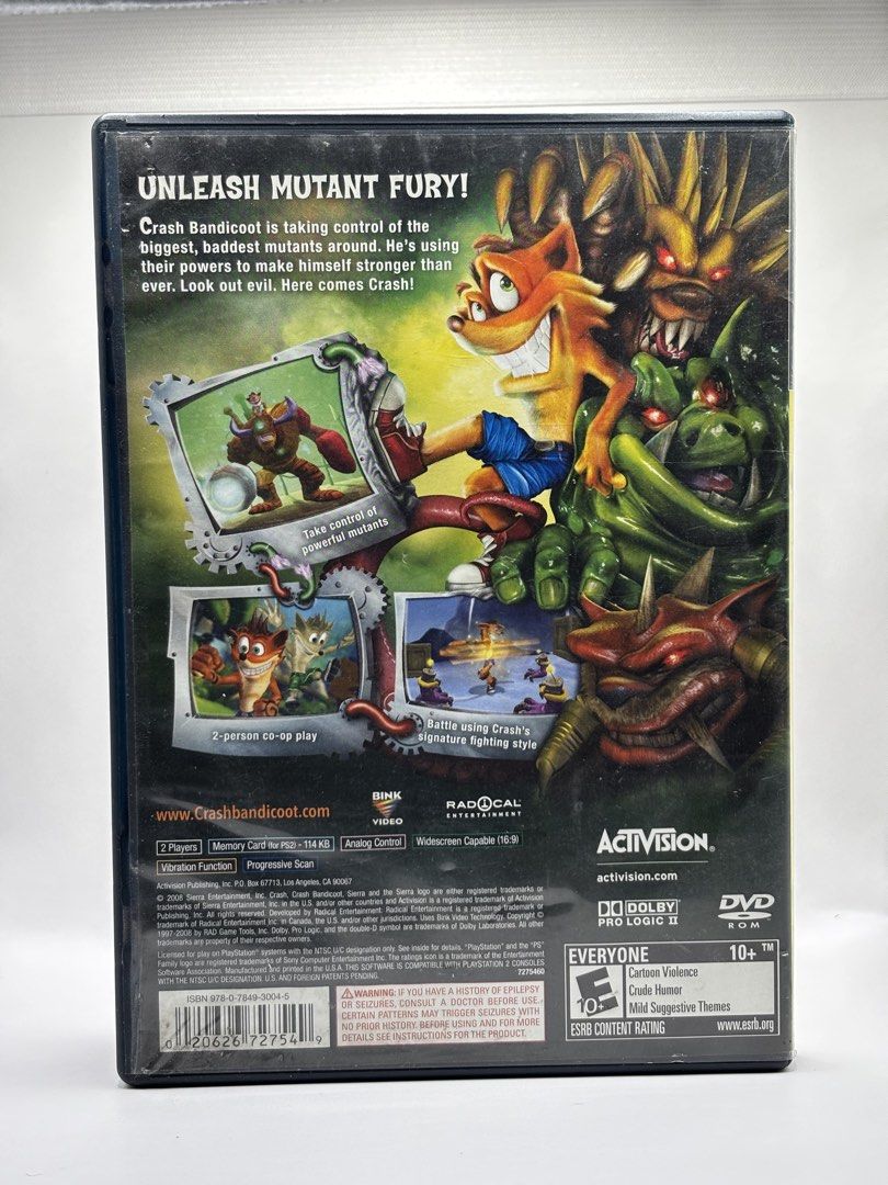 PS2 Crash Mind Over Mutant (Category: PlayStation) located in Cebu City. Submitted by arrheniusplays (Listing ID 1446711379, Image 2). Description: WHAT YOU SEE IS WHAT YOU GET Original Pre-Owned.