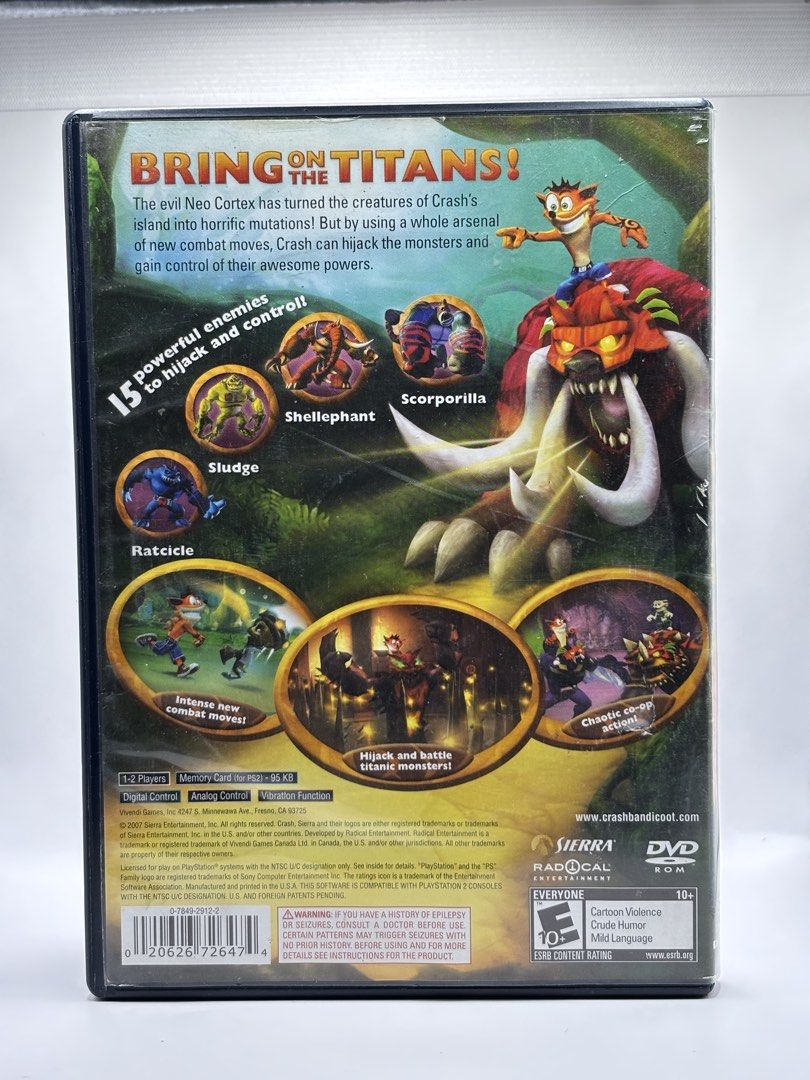 PS2 Crash of the Titans (Category: PlayStation) located in Cebu City. Submitted by arrheniusplays (Listing ID 1446711464, Image 2). Description: WHAT YOU SEE IS WHAT YOU GET Original Pre-Owned.