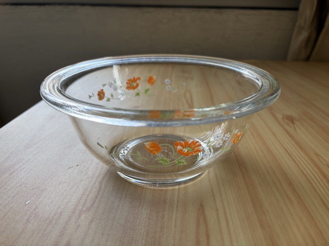 Pyrex Glass Mixing Bowl Floral Pattern495549557821952000