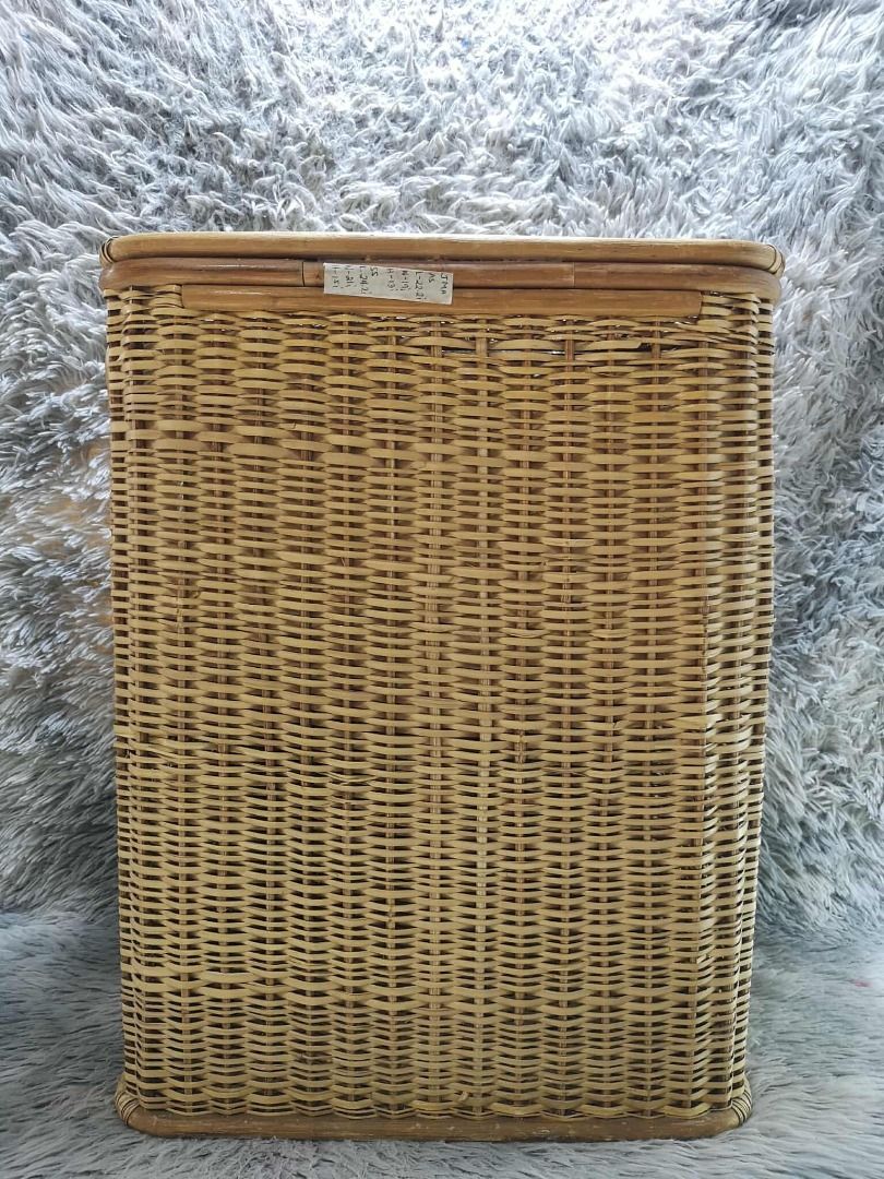 Rectangular Wicker Laundry Basket (Category: Laundry Baskets) located in Santa Cruz. Submitted by jmy_surplus.2 (Listing ID 1446545000, Image 3). Description: Size ; L - 22.2 W - 19 H - 13 Color ; Brown Type ; Laundry Basket Brand ; No brand Material ; Rattan Style ; Rattan Laundry Basket JMA JMY 3 Batch #211.