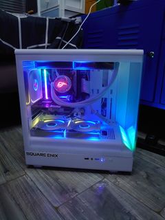 White RGB Gaming PC Case507892146824826880