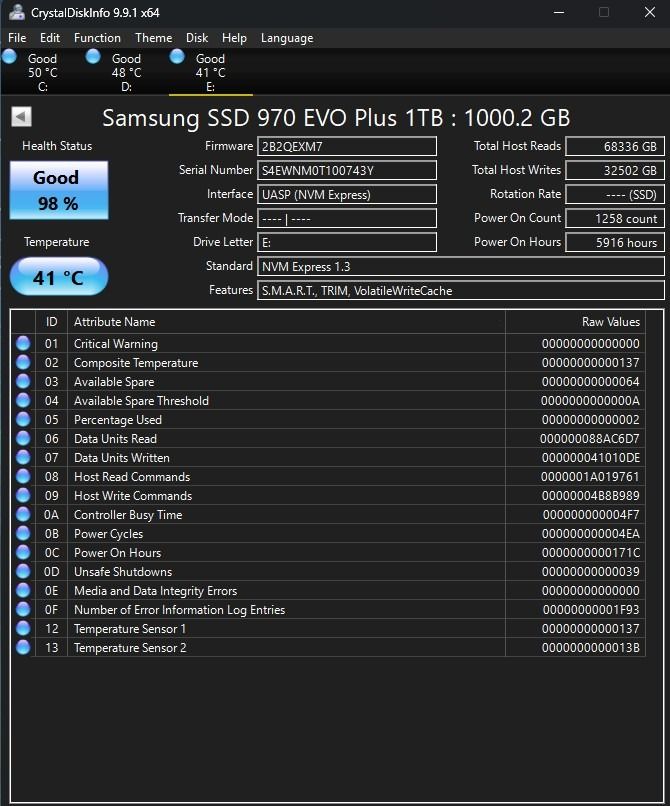 Samsung 970 EVO Plus 1TB NVMe M.2 SSD495491570561853441