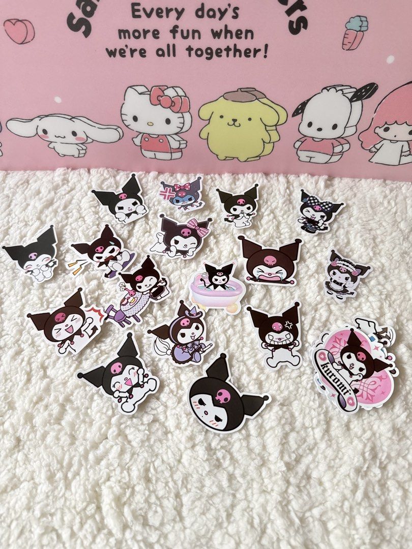 Sanrio Kuromi Assorted Stickers (Category: Character Goods) located in Bacoor. Submitted by the.trinket.nook (Listing ID 1446709702, Image 1). Description: Php 5 each Sanrio Kuromi Stationery 💜 Visit our FB page: “The Trinket Nook” for more character goods and trinkets! 💌 loc: Cavite, Philippines 💌 mod: j&t or sdd via lalamove 💌 mop: gcash or bank.