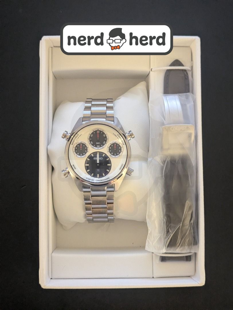 Seiko Prospex SFJ009 Speedtimer Chronograph Limited Edition (Category: Men's Watches) located in Quezon City. Submitted by nerd_herd (Listing ID 1446675093, Image 2). Description: Seiko Prospex Speedtimer Chronograph SFJ009 110th Anniversary Limited Edition 3,500pcs P37,990 Complete boxed set New condition Stamped warranty card Dated Feb. 6, 2026 ⚡FREE Same day COD within M.M. via in-house riders 🚚Provincial - LBC COP (any LBC branch) or COD Mod