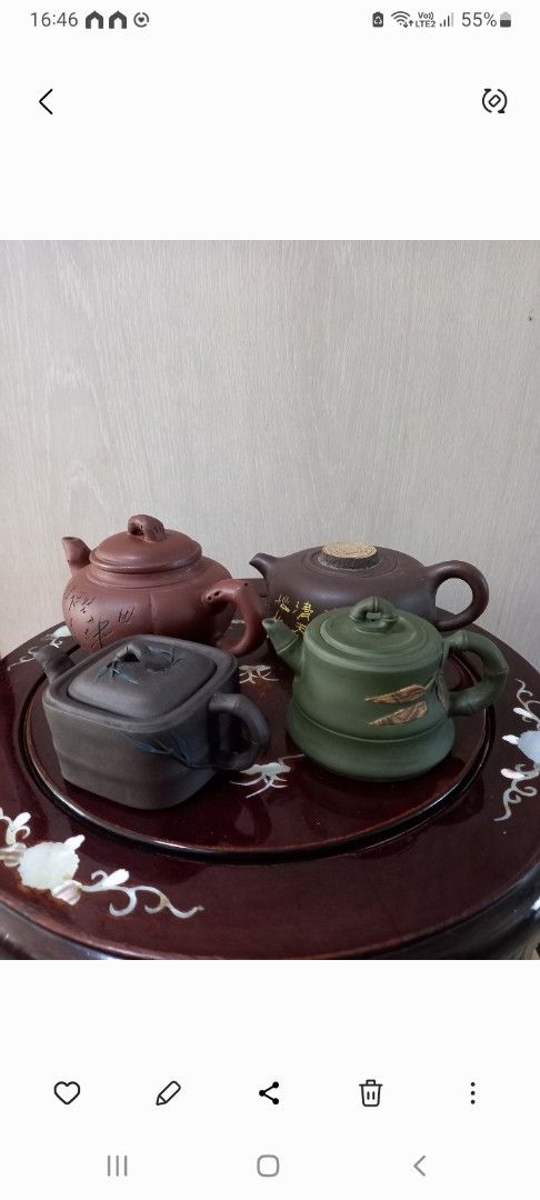 Set of 4 clay teapots495677695696588800
