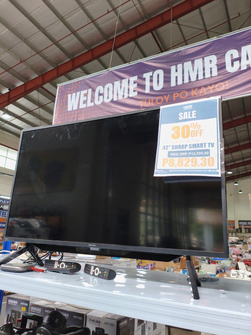 SHARP SMART TV 42" (Category: TV) located in Manila. Submitted by hmrgrace5. (Listing ID 1446580142, Image 2). Description: .