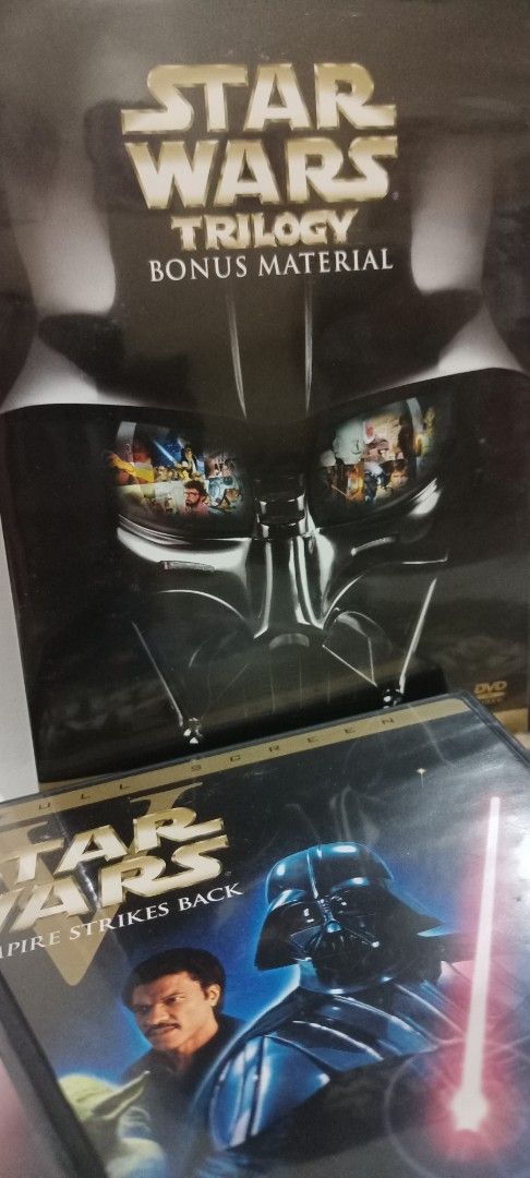 Star Wars Trilogy DVD Box Set (Category: CDs & DVDs) located in Manila. Submitted by jeannetteyago (Listing ID 1446665207, Image 3). Description: - Original Star Wars Trilogy on DVD - Includes: A New Hope, The Empire Strikes Back, Return of the Jedi - Bonus material disc included - All discs are in their original cases - A must-have for any Star Wars enthusiast.