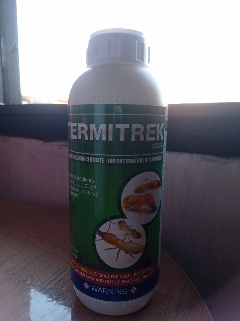 Termitrek 2.5 EC Termite Control Concentrate (Category: Apartments & Condos) located in Manila. Submitted by vergaralyn62333 (Listing ID 1446682108, Image 1). Description: Termitrek 2.5 EC. This is a termite control concentrate. It's for the control of termites. Please read the label before use. Keep away and out of reach of children. Warning..