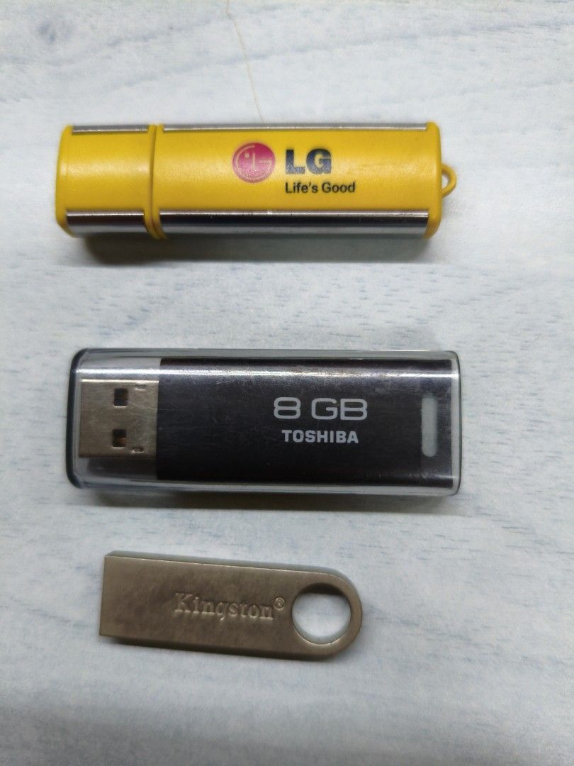 Toshiba, Kingston & LG thumb drives (8GB and 16GB)