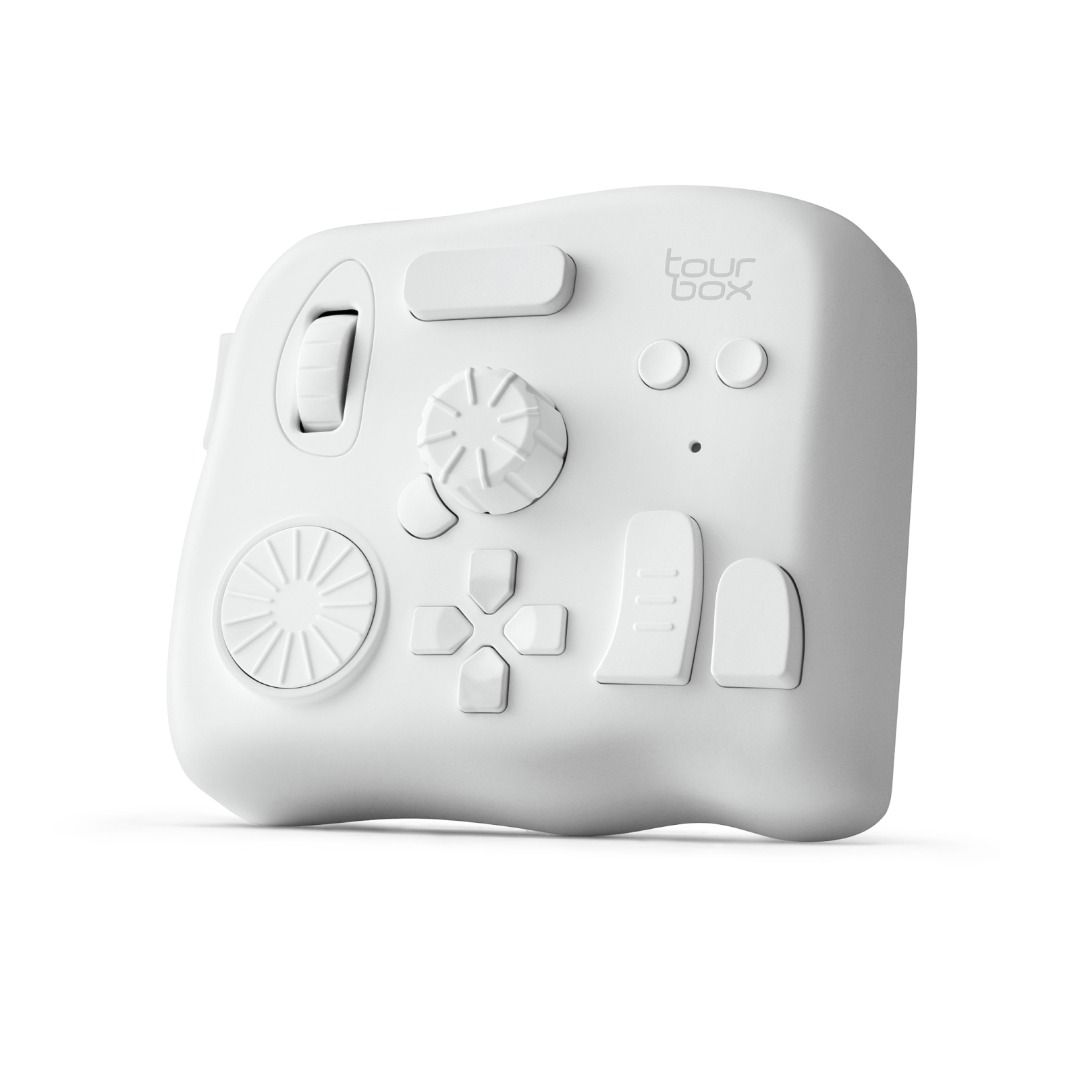 TourBox White Creative Controller (Category: Controllers) located in Bulacan. Submitted by linkedlin (Listing ID 1446582664, Image 2). Description: - TourBox creative controller - Features a dial, scroll wheel, and multiple buttons - Ideal for photo and video editing - Ergonomic design for comfortable use - Connects via USB - Compatible with most creative software.