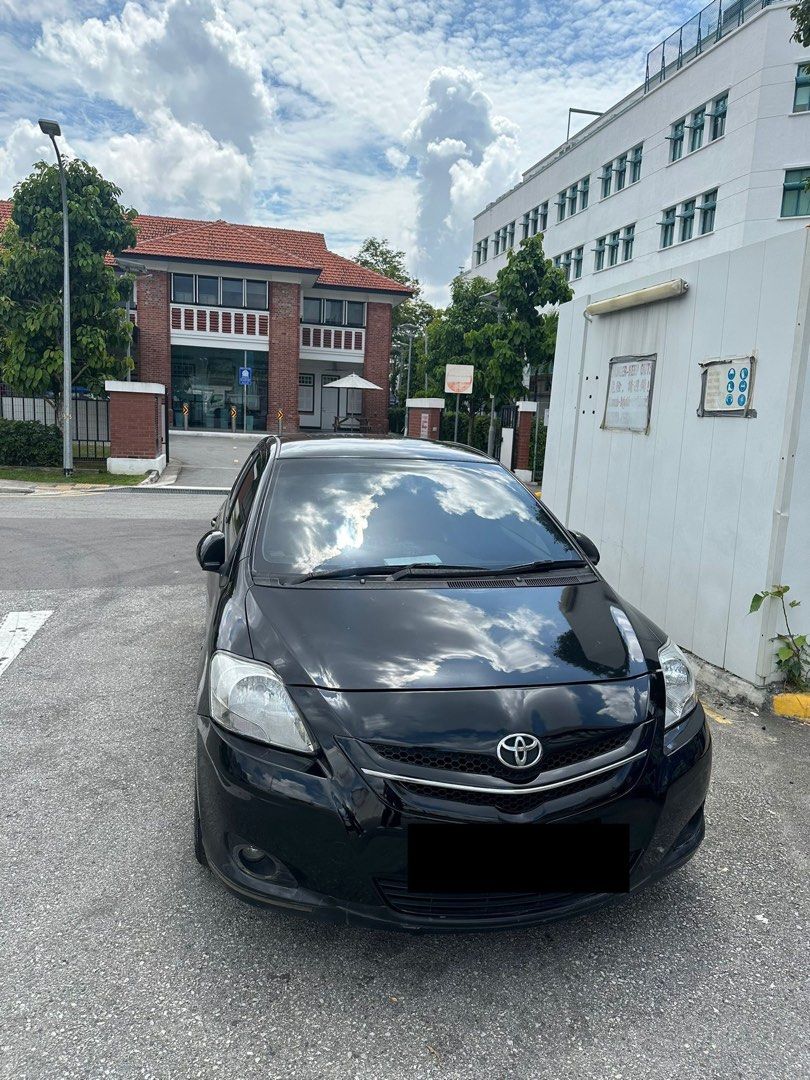 Toyota Vios E Auto (Category: Used Cars) located in Singapore. Submitted by fiasca (Listing ID 1446578704, Image 1). Description: Direct owner looking for direct seller only. Car is in original stock condition except for TE37rims, Heavy duty absorber (lowered but still practical for daily singapore roads and carparks), engine and gearbox regularly serviced, only original parts used not oem, recently changed original japan denso spark plugs and co