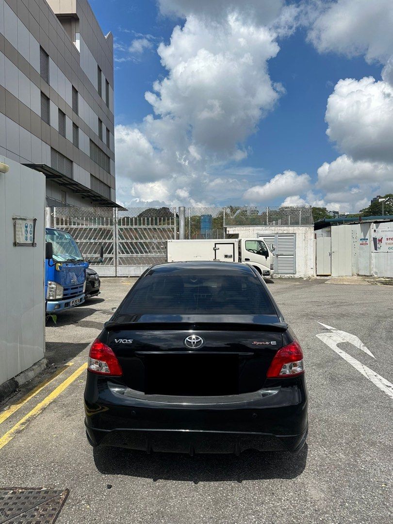 Toyota Vios E Auto (Category: Used Cars) located in Singapore. Submitted by fiasca (Listing ID 1446578704, Image 3). Description: Direct owner looking for direct seller only. Car is in original stock condition except for TE37rims, Heavy duty absorber (lowered but still practical for daily singapore roads and carparks), engine and gearbox regularly serviced, only original parts used not oem, recently changed original japan denso spark plugs and co