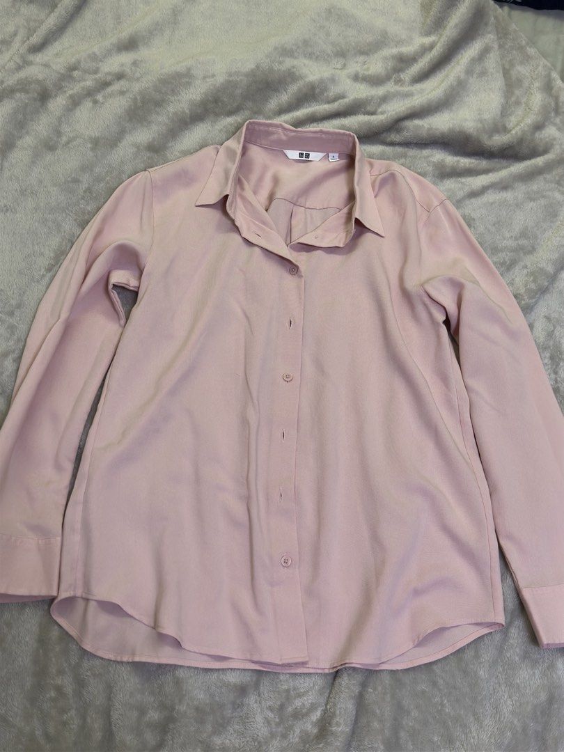 Uniqlo pink rayon longsleeves (Category: Longsleeves) located in Manila. Submitted by oooreooooo (Listing ID 1446713329, Image 1). Description: Uniqlo pink rayon longsleeves Never used Doesn’t fit me anymore.