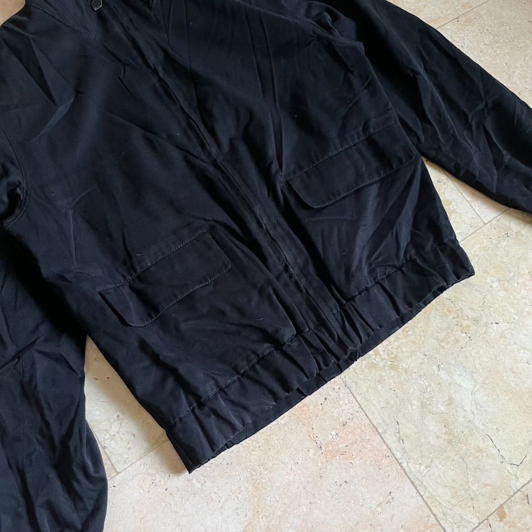 Vintage Hermes GoatSkin Lining Blouson Jacket (Category: Coats, Jackets and Outerwear) located in Quezon. Submitted by _babypluto (Listing ID 1446629407, Image 2). Description: Size on tag: 54 Flaw: None Dimensions: L: 23.5 W: 25.5 SL: 26 Note: actual color of the item may change due to lighting. Nego for serious buyer.