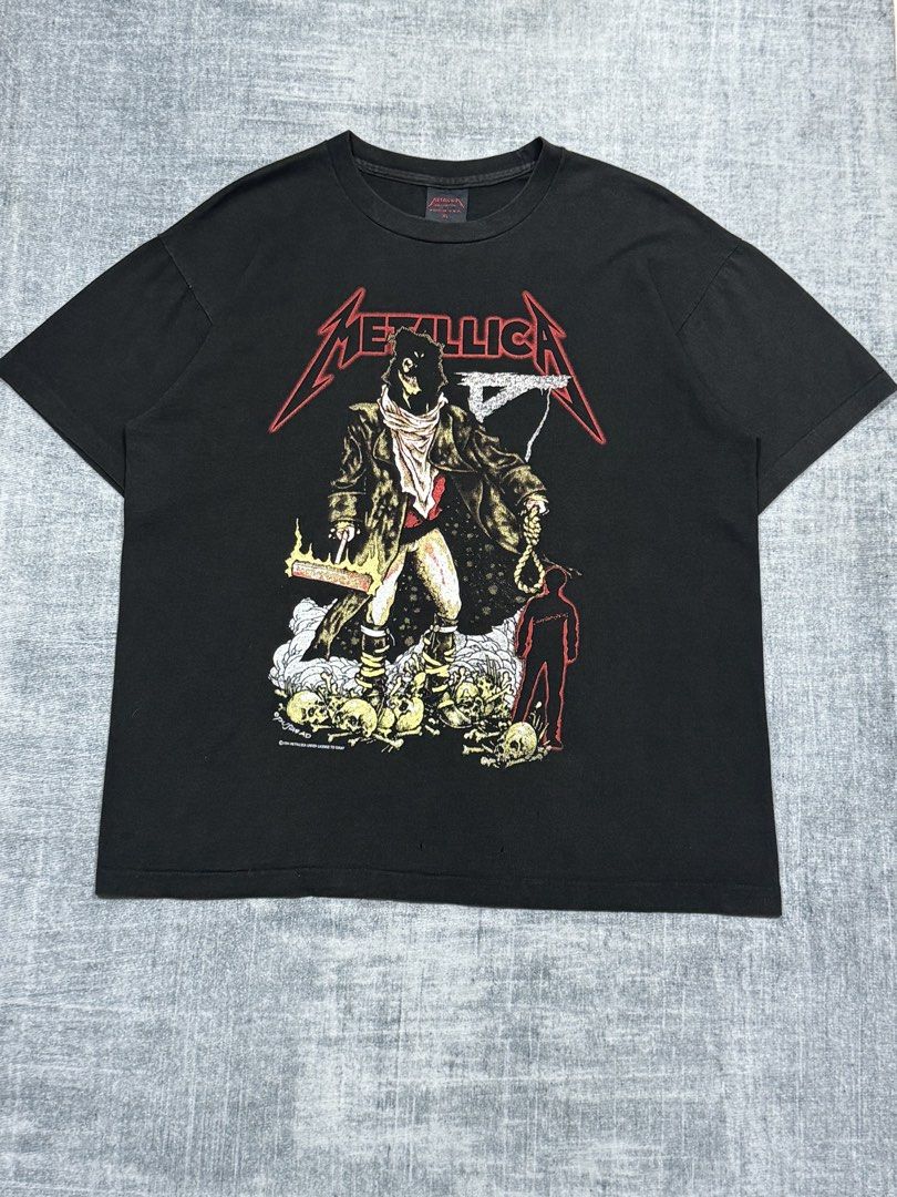 Vintage Metallica 1994 "Unforgiven" (Category: Tshirts & Polo Shirts ) located in Manila. Submitted by members-only (Listing ID 1446627478, Image 1). Description: Vintage Metallica 1994 "Unforgiven" Size: XL Dimes: 24 x 29 Made In USA Still in very good condition for its age Flaws: 3 small holes in front (lower part) Check pics for details direct message for more details📩.
