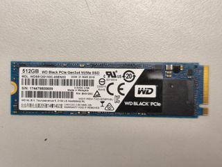 WD Black PCIe M.2 512GB NVMe SSD