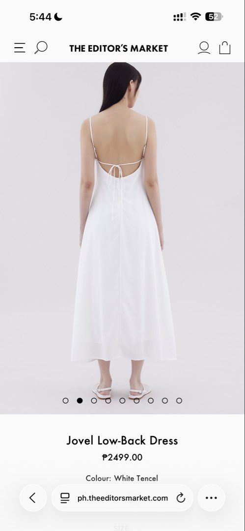 White Linen Maxi Dress (Category: Dresses) located in Manila. Submitted by ag_cleanup (Listing ID 1446346862, Image 3). Description: - got it for 2000+ - worn only twice.