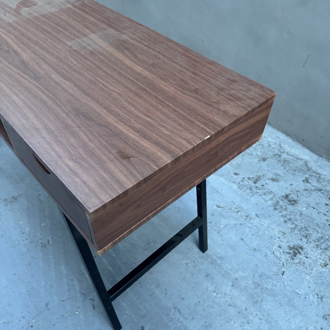 Wooden Study Desk Work Table with Drawers (Category: Tables & Sets) located in Quezon City. Submitted by hokhokkk (Listing ID 1446618853, Image 3). Description: • price negotiable! especially if buying with other items.