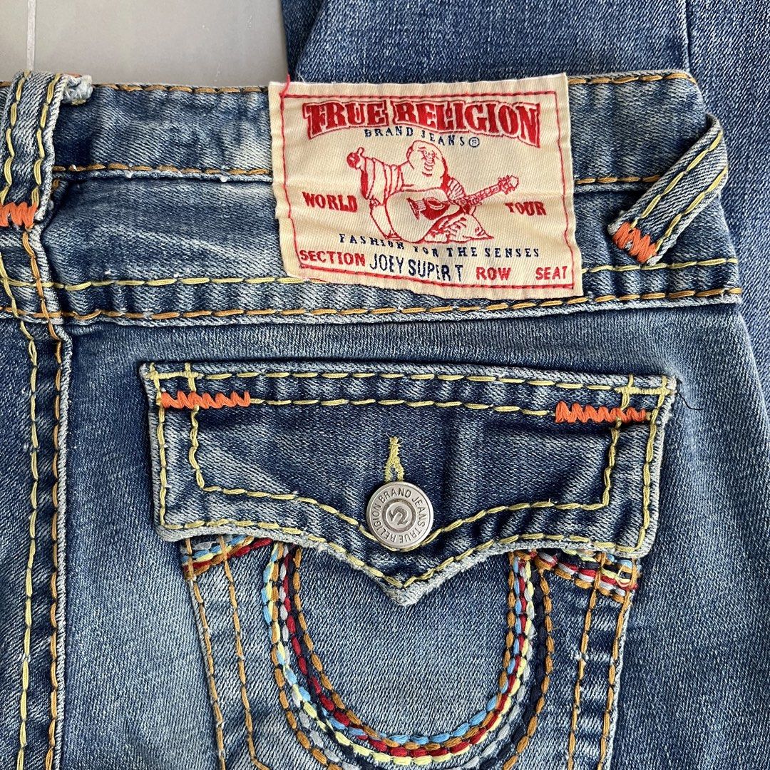 y2k true religion joey supert (Category: Jeans) located in Valenzuela. Submitted by heroeia (Listing ID 1446611045, Image 3). Description: 27 low rise size 28 on tag message for measurements 🦭.