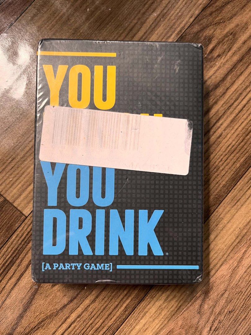 You Drink Party Game - The Drinking Game (Category: Board Games & Puzzles) located in Iloilo. Submitted by wanderzee (Listing ID 1446638780, Image 1). Description: - The drinking game for those who can't keep a straight face! - Dare to laugh when someone in the group does? - 150 cards, all sealed for surprise. - Perfect for parties and gatherings. - Suitable for ages 3+ and 21+ players..