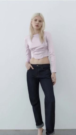 ZARA LILAC SATIN EFFECT CROP BLOUSE (Kategori: Atasan) berada di Tangerang. Dikirim oleh youbuy.co. (ID iklan 1446674785, Gambar 2). Deskripsi: .