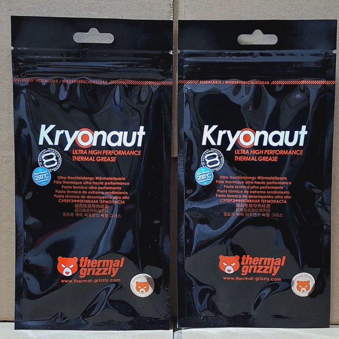 1 Gram THERMAL GRIZZLY KRYONAUT / THERMAL PASTE (Category: Other Accessories) located in Manila. Submitted by isaacenriq71572 (Listing ID 1441685984, Image 1). Description: THERMAL GRIZZLY KRYONAUT ● Brand New Sealed ● 1 Gram Thermal Paste + Spatula + Original Authentication Code ● CPU / GPU / Laptop / PS4 Use ! Location : Sampaloc Manila Self Pickup / Lalamove Delivery thermal grizzly kryonaut / kryonaut / kryonaut paste / kryonaut thermal paste