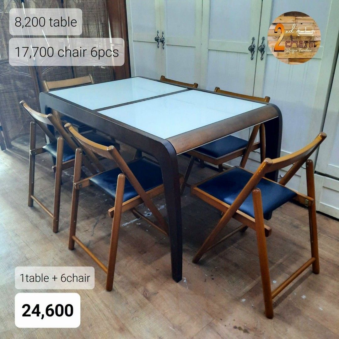 2nd hand Mid-century folding table 4pcs left ❌️ 𝙎𝙊𝙇𝘿 table❌️ (Category: Chairs) located in Paranaque City. Submitted by 2ndcharmfurniture (Listing ID 1441633883, Image 1). Description: 💳 𝐌𝐨𝐝𝐞 𝐨𝐟 𝐏𝐚𝐲𝐦𝐞𝐧𝐭 ✅ QR Ph Credit Card ✅️ GCash ✅ BDO Bank Transfer ✅ BPI Bank Transfer 📍 𝙋𝙖𝙮𝙢𝙚𝙣𝙩 𝙞𝙨 𝙢𝙖𝙙𝙚 𝙪𝙥𝙤𝙣 𝙥𝙞𝙘𝙠-𝙪𝙥 𝙛𝙧𝙤𝙢 𝙪𝙨..