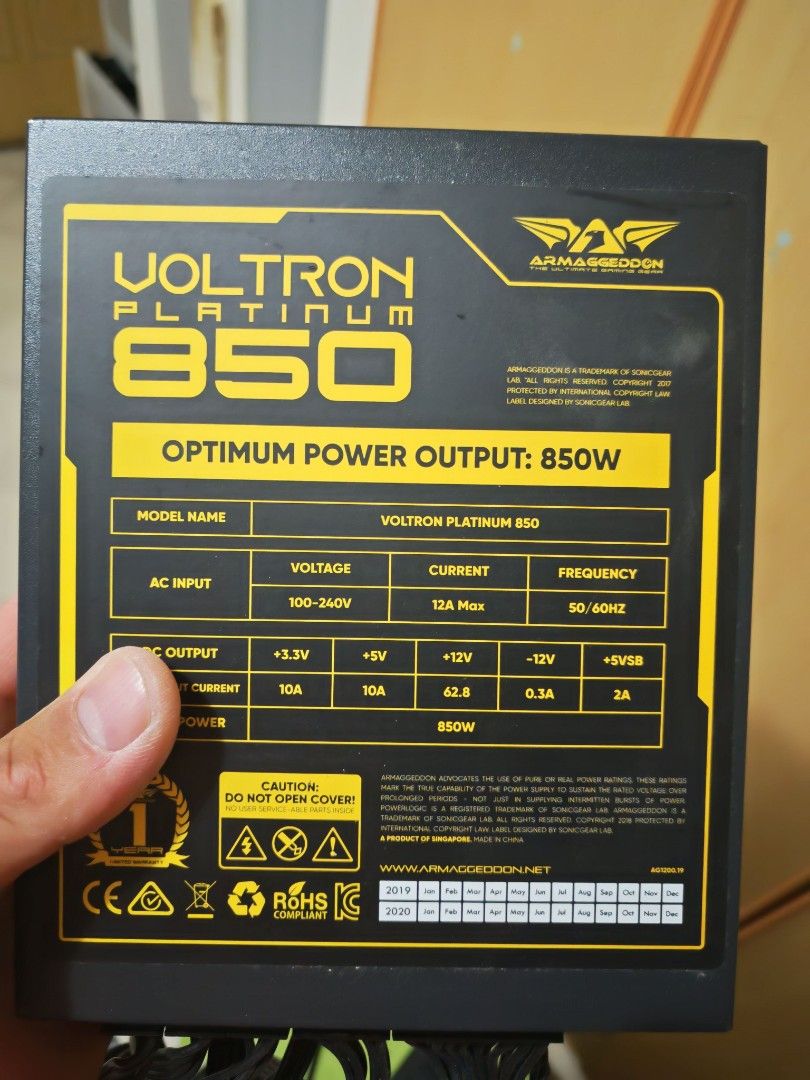 ARMAGGEDDCN 850w Power supply472324958459668480