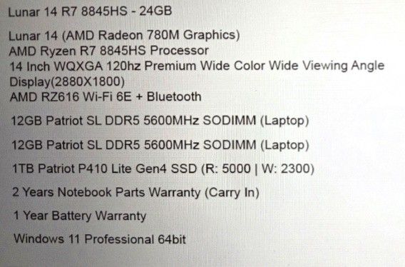 Aftershock Lunar 14 Laptop472425998048317443