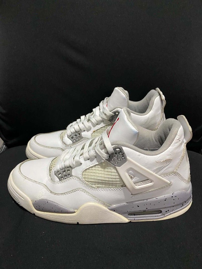 Air Jordan 4 White Cement (Category: Sneakers) located in Cagayan de Oro. Submitted by buchick1015 (Listing ID 1441695548, Image 3). Description: FS: Air Jordan 4 White Cement Size: US 10.5 EUR 45 has some sign of usages but still on good condition RFS: Decluttering Location: Uptown, CDO if outside cdo for shipping just add 100 for shipping fee...