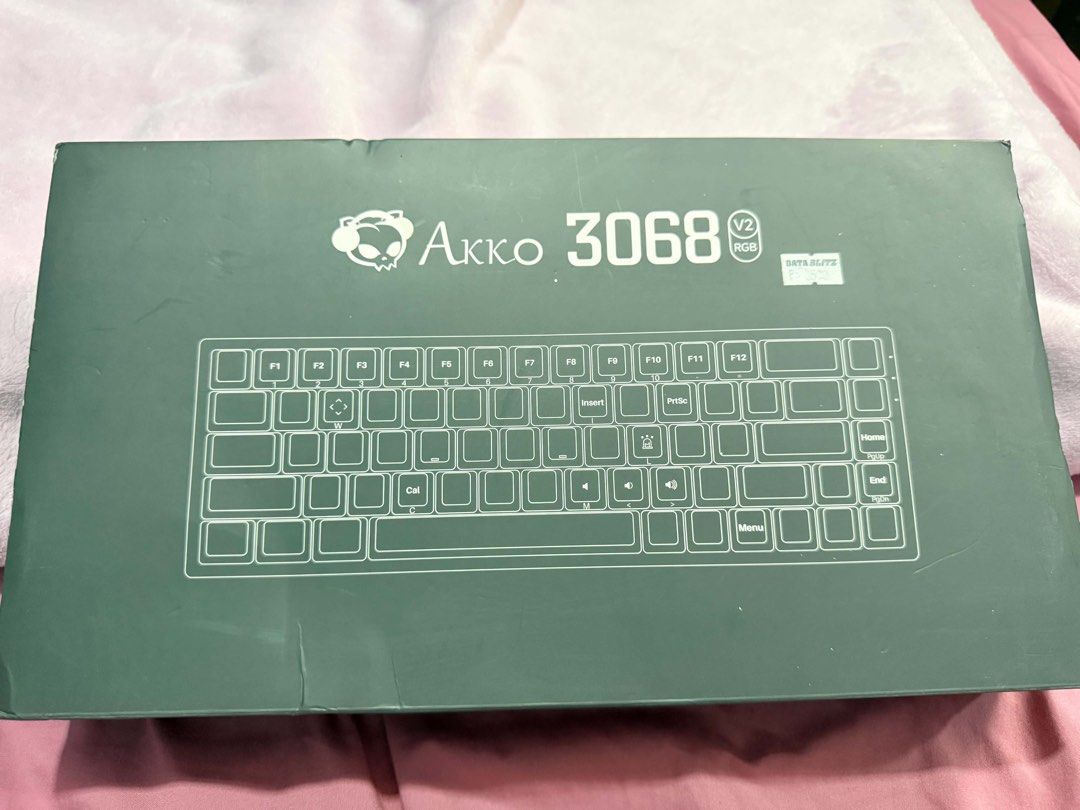 Akko 3068 V2 RGB Mechanical Keyboard (Category: Computer Keyboard) located in Pasig City. Submitted by saivaldez_ (Listing ID 1441718669, Image 1). Description: Akko 3068 V2 RGB mechanical keyboard - Replaced with Akko Fairy Silent Switches - Comes with original box Inclusions: - White Keycaps: Hyper X - Black and Red Keycaps: Attack Shark - Black Keycaps: Stock Akko - Complete Stock Keycaps - Hyper X USB-C Coiled Cable (red) rfs: need funds (sli